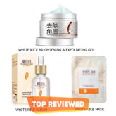 BIOAQUA Pack Of 3 Rice Serum Exfoliating Rice Gel Face Scrub and Face Sheet Mask